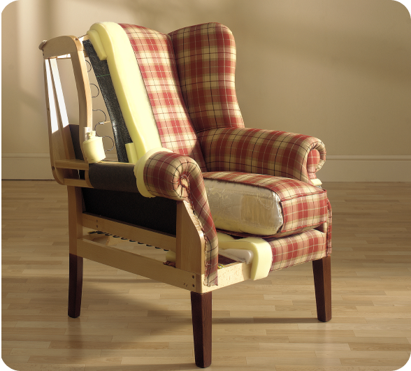 best upholstery DC wingback chair layers